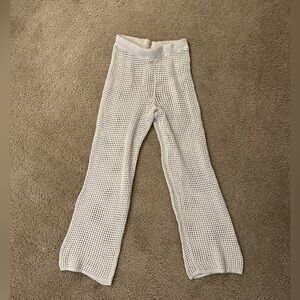 Abercrombie & Fitch Cream Knit coverup pants